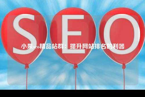 小果seo精品站群：提升网站排名的利器
